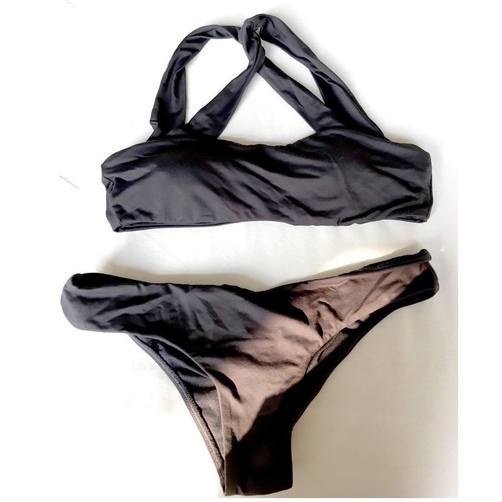 Billabong bikini set / Black / halter neck / top and bottoms  / swimsuit /